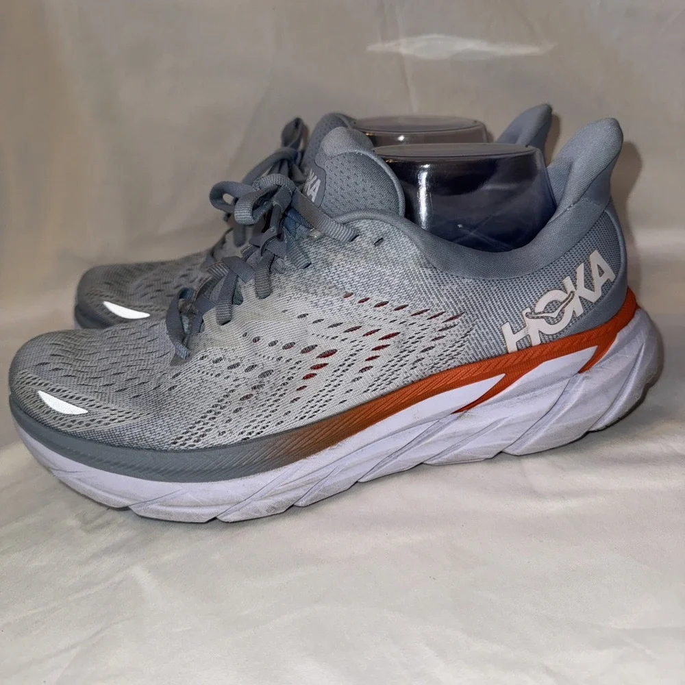 Hoka One One Clifton 8 Running Shoes Blue Fog 1119394-BFPA Women's Size US 9.5 B